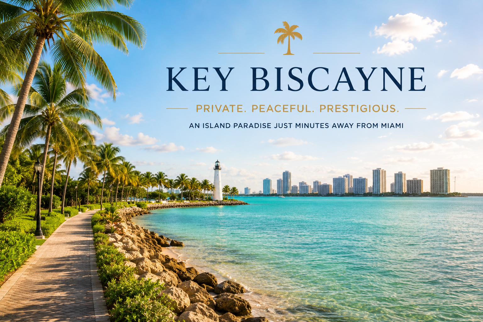 Miami real estate in Key Biscayne featuring island homes and waterfront living